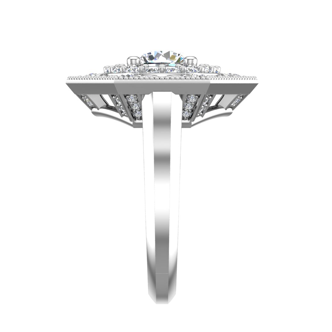 Korman Signature 'Raelyn' Halo Engagement Ring